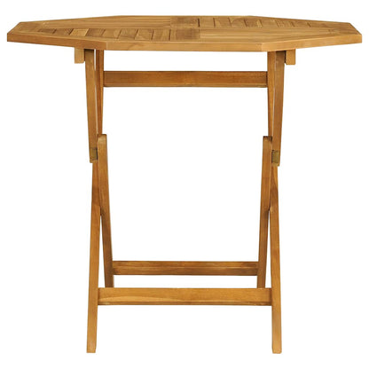 3059582 vidaXL 5 Piece Garden Dining Set Solid Teak Wood (47418+2x41999) - Brown - 85 x 85 x 76 cm