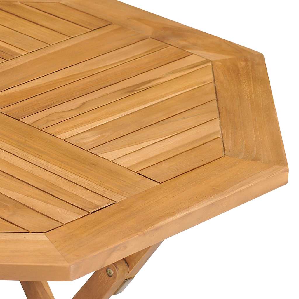 3059582 vidaXL 5 Piece Garden Dining Set Solid Teak Wood (47418+2x41999) - Brown - 85 x 85 x 76 cm