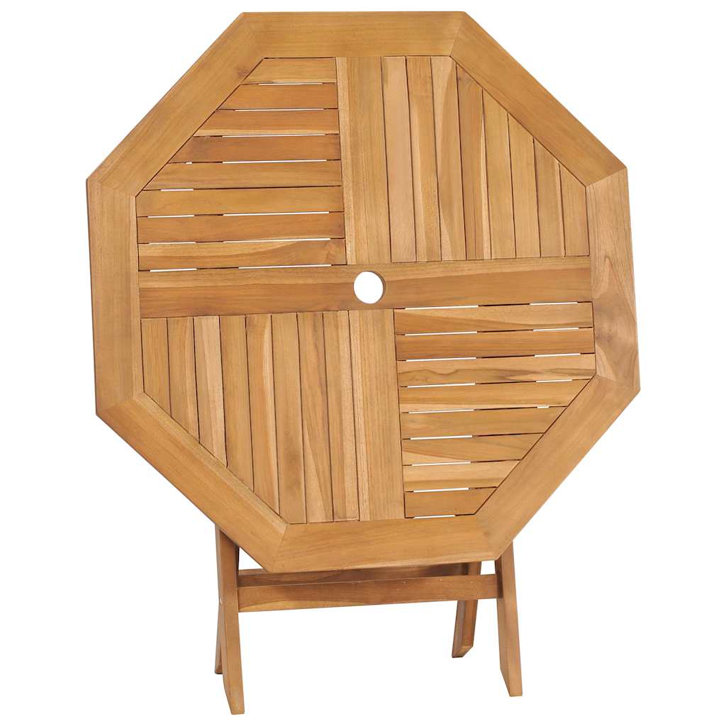 3059582 vidaXL 5 Piece Garden Dining Set Solid Teak Wood (47418+2x41999) - Brown - 85 x 85 x 76 cm