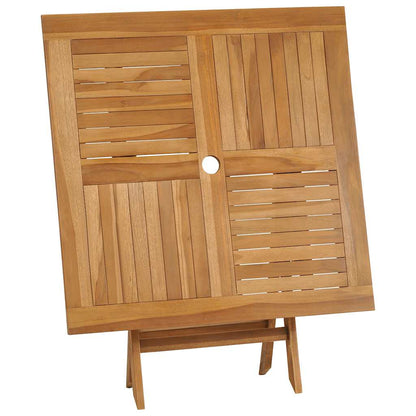 3059584 vidaXL 5 Piece Garden Dining Set Solid Teak Wood (47419+2x41999) - Brown - 85 x 85 x 76 cm