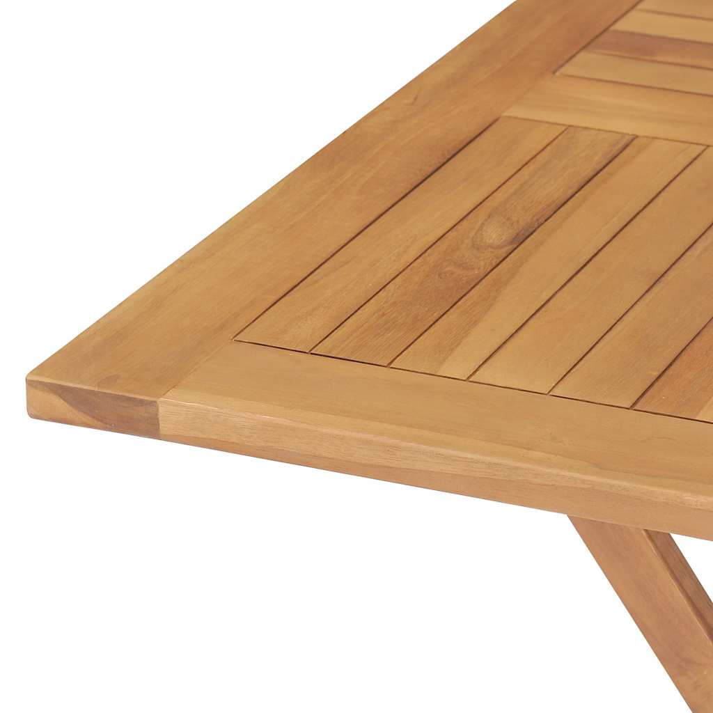 3059584 vidaXL 5 Piece Garden Dining Set Solid Teak Wood (47419+2x41999) - Brown - 85 x 85 x 76 cm