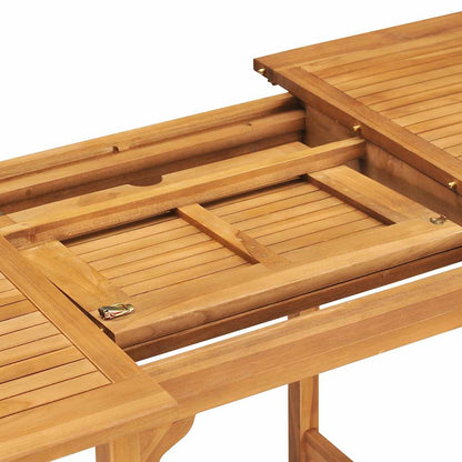 vidaXL 5 Piece Garden Dining Set Solid Teak Wood - Brown