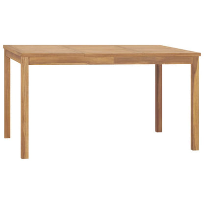 vidaXL Garden Dining Set | Natural Teak | Fine sanded teak hardwood - Brown