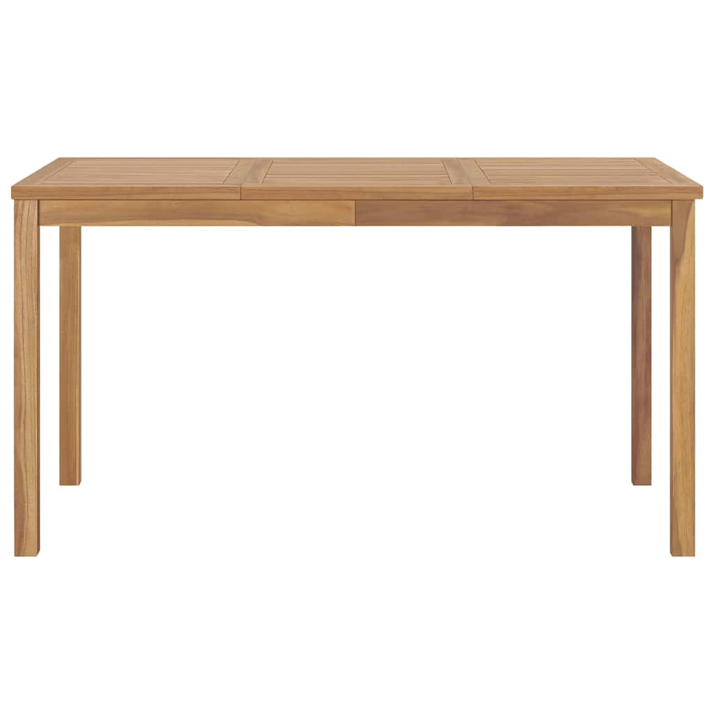 vidaXL Garden Dining Set | Natural Teak | Fine sanded teak hardwood - Brown