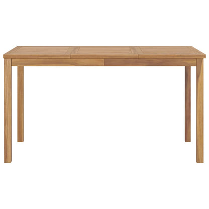 vidaXL Garden Dining Set | Natural Teak | Fine sanded teak hardwood - Brown