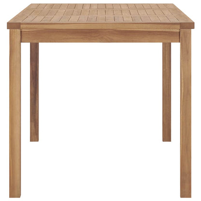 vidaXL Garden Dining Set | Natural Teak | Fine sanded teak hardwood - Brown