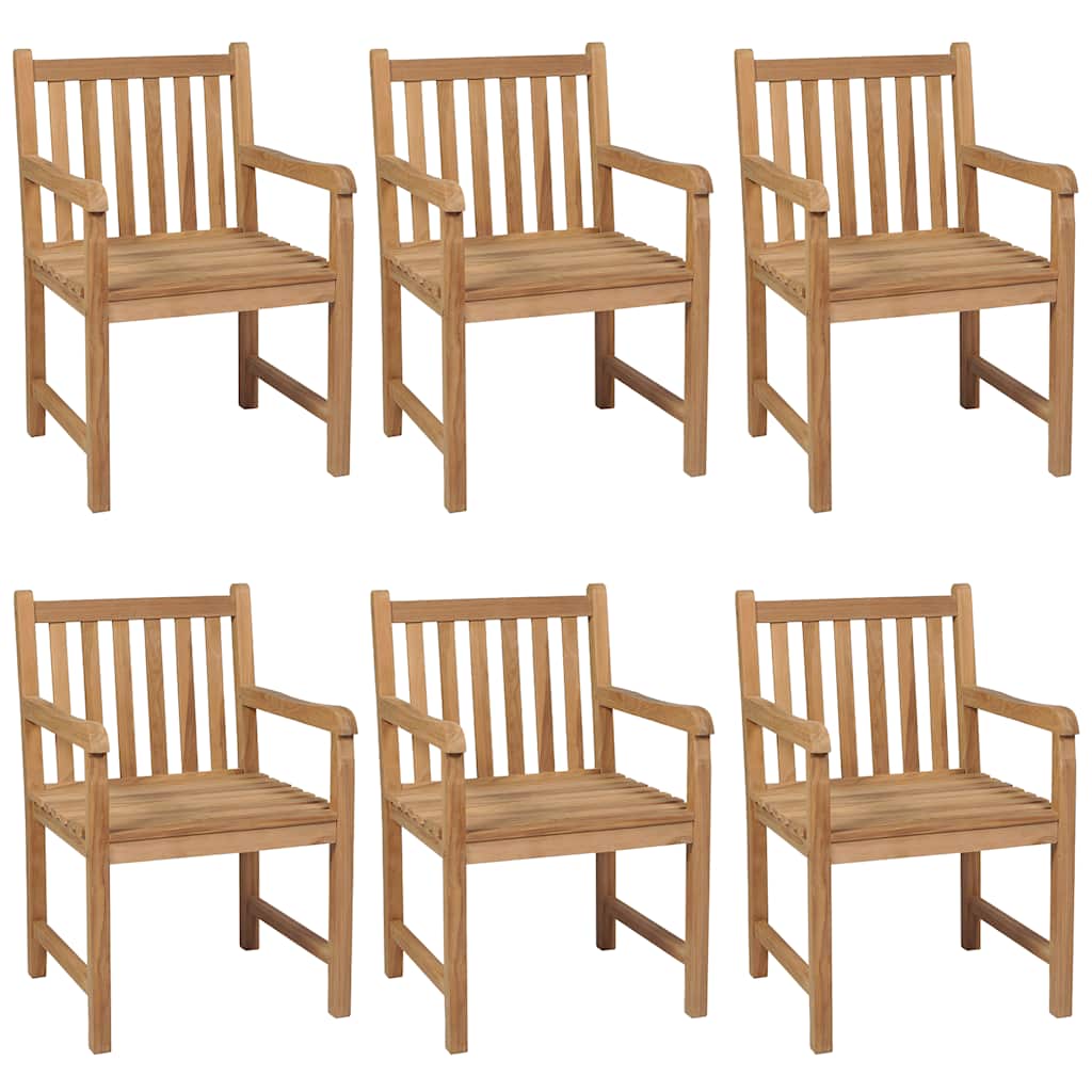 vidaXL 7 Piece Garden Dining Set 150x90 cm Solid Teak Wood - Brown