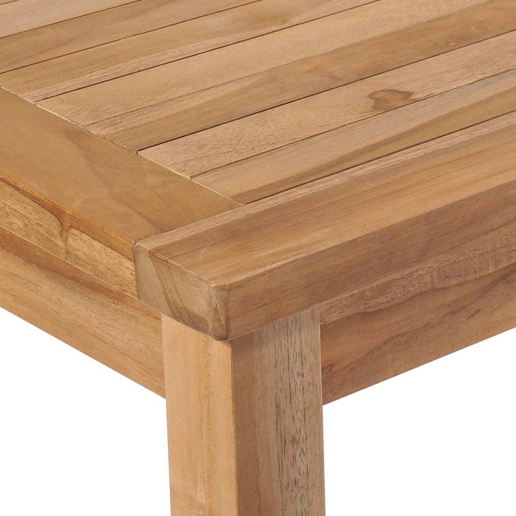 vidaXL 7 Piece Garden Dining Set 150x90 cm Solid Teak Wood - Brown
