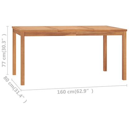 vidaXL Garden Dinings Set | Teak | Solid Teak Wood | Medium | Durable - Brown