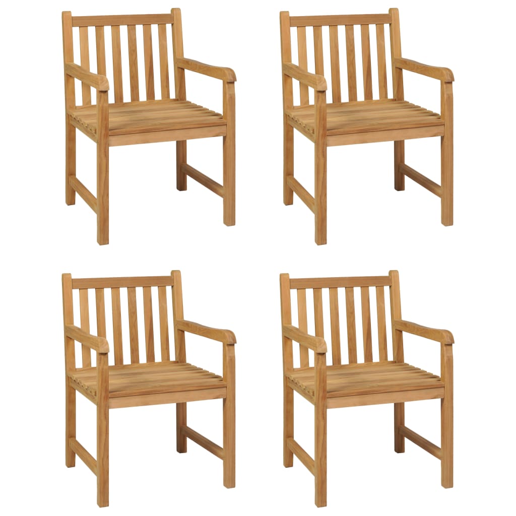 vidaXL Garden Dining Set | Warm Wood Finish | Solid Teak Wood | Medium | Durable - Brown