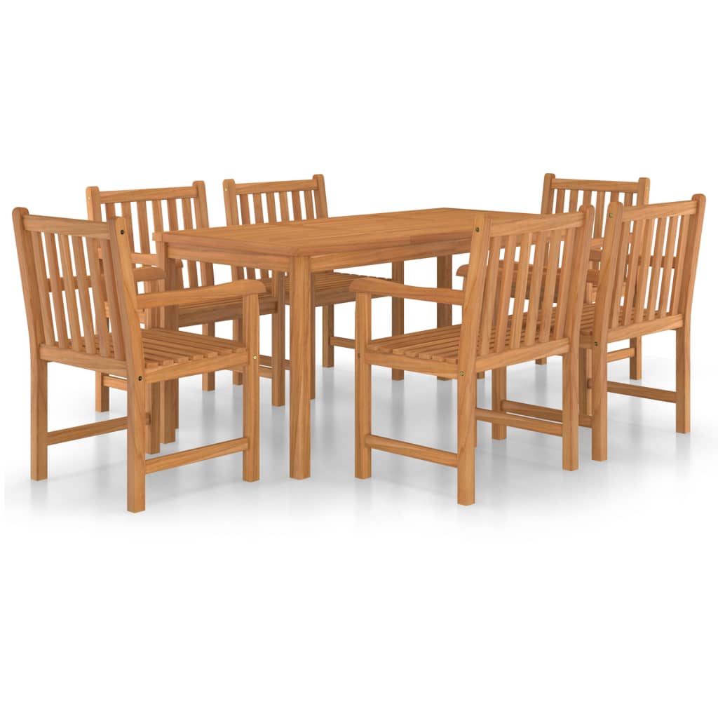 vidaXL Garden Dining Set | Natural Teak - Brown
