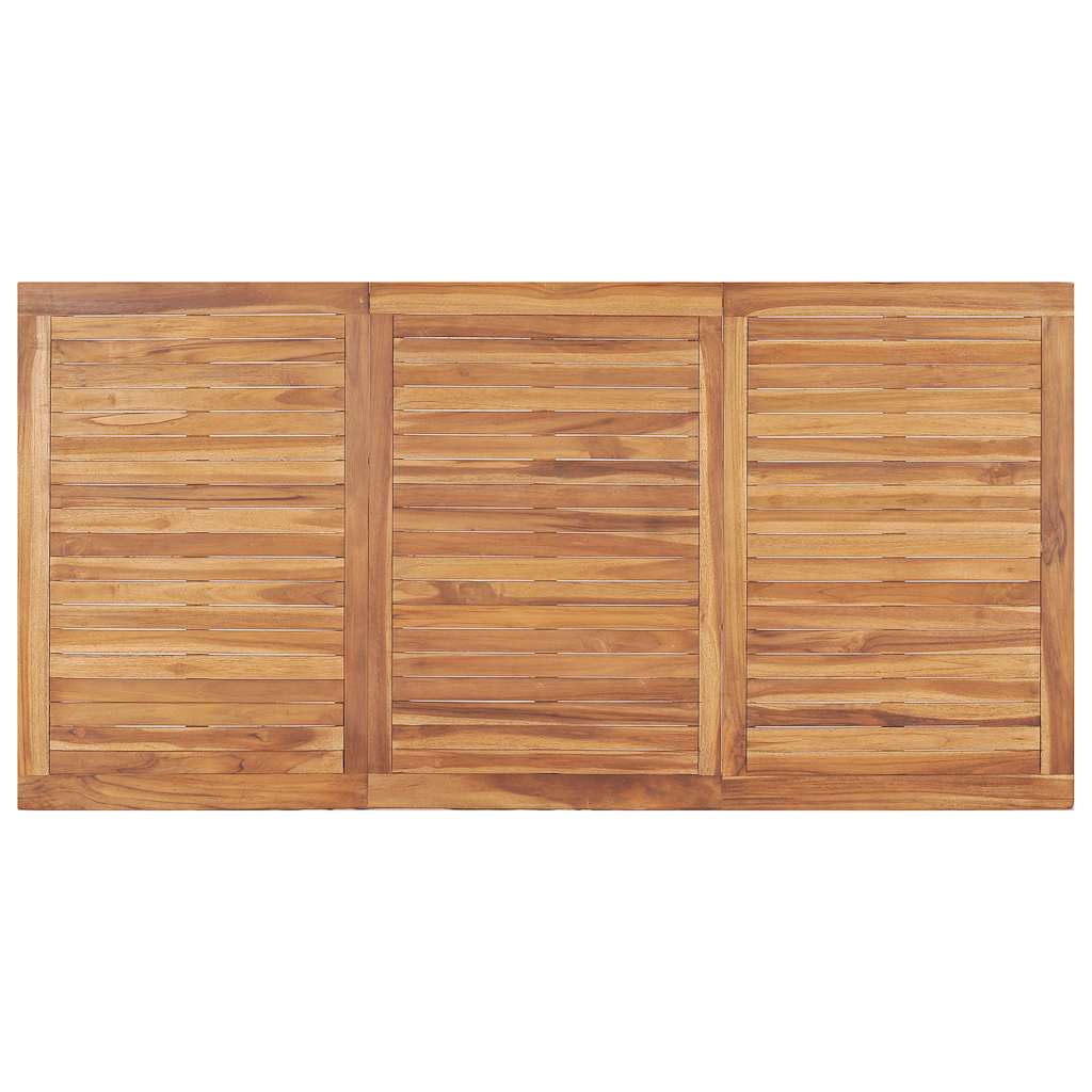 vidaXL 7 Piece Garden Dining Set 180x90 cm Solid Teak Wood - Brown