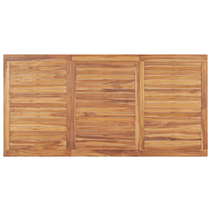 vidaXL 7 Piece Garden Dining Set 180x90 cm Solid Teak Wood - Brown