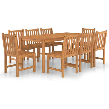 vidaXL Garden Dining Set | Warm Teak | Solid Teak Wood | Standard | Durable - Brown