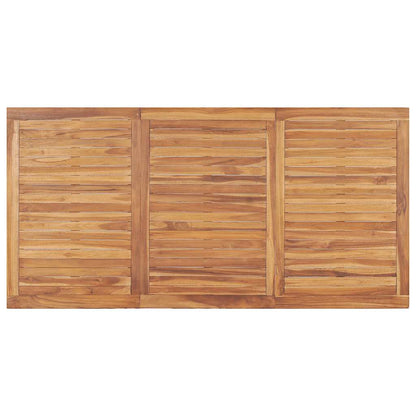 vidaXL 5 Piece Garden Dining Set 180x90 cm Solid Teak Wood - Brown