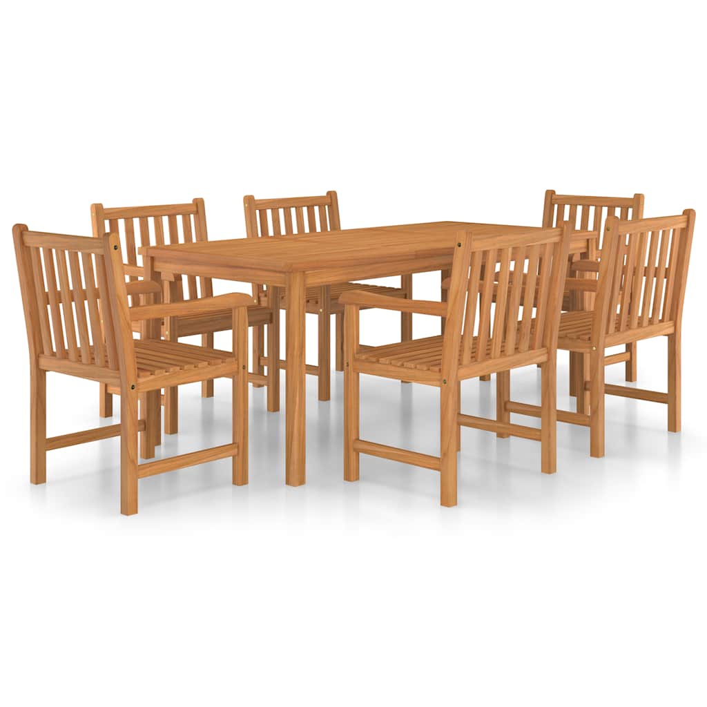 vidaXL Garden Dining Set | Teak | Solid Teak Wood | Large | Durable - Brown