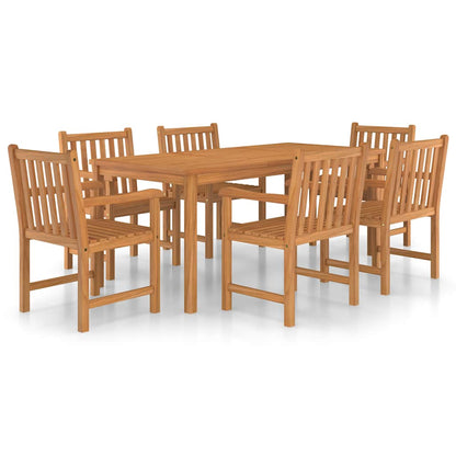 vidaXL Garden Dining Set | Teak | Solid Teak Wood | Large | Durable - Brown