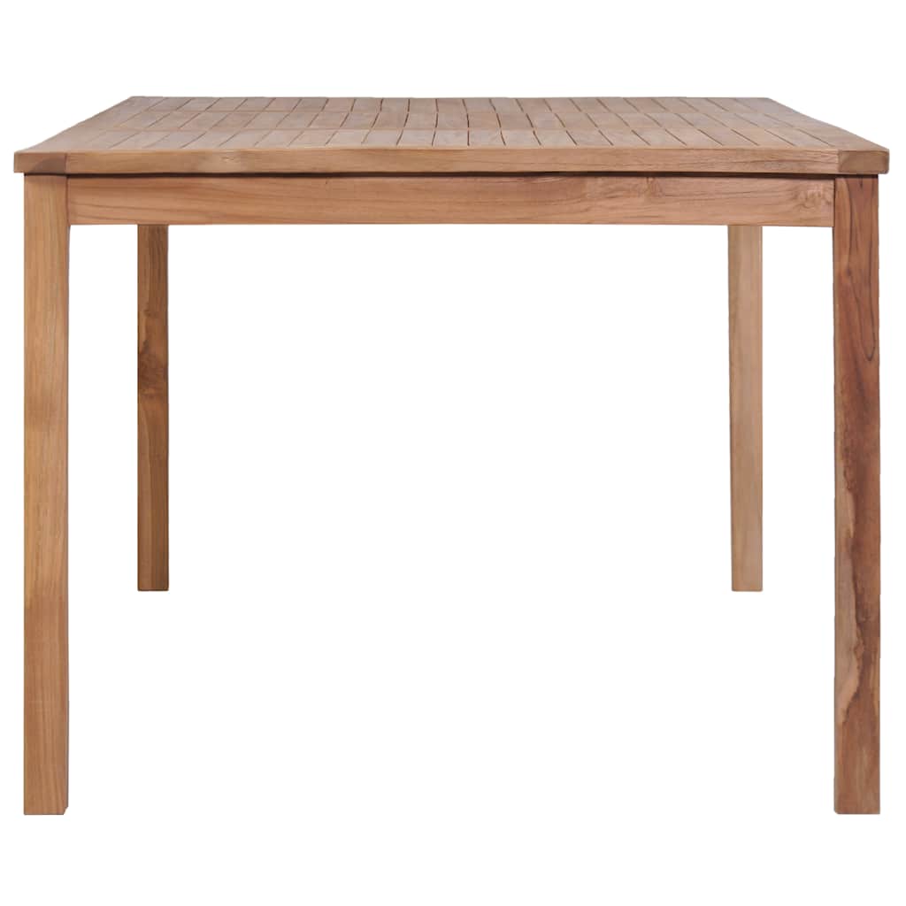 vidaXL Garden Dining Set | Natural Teak | Large | Seats 7 | Rectangular - Brown