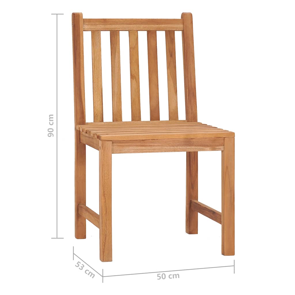 vidaXL Garden Dining Set | Natural Teak | Large | Seats 7 | Rectangular - Brown