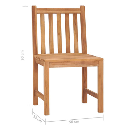 vidaXL Garden Dining Set | Natural Teak | Large | Seats 7 | Rectangular - Brown