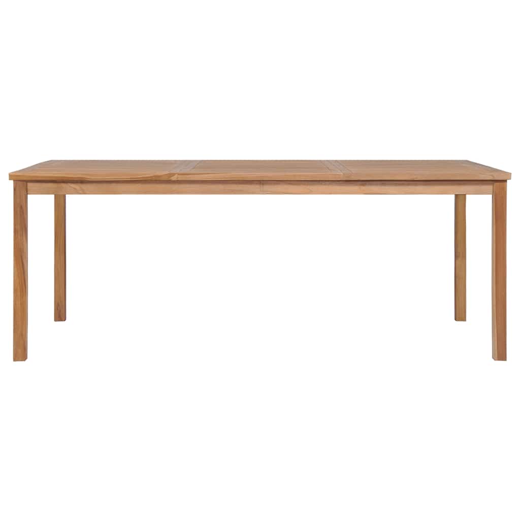 vidaXL Garden Dining Set | Natural Teak | Large | Seats 7 | Rectangular - Brown
