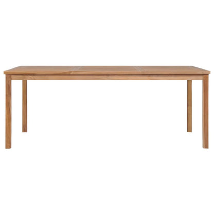 vidaXL Garden Dining Set | Natural Teak | Large | Seats 7 | Rectangular - Brown
