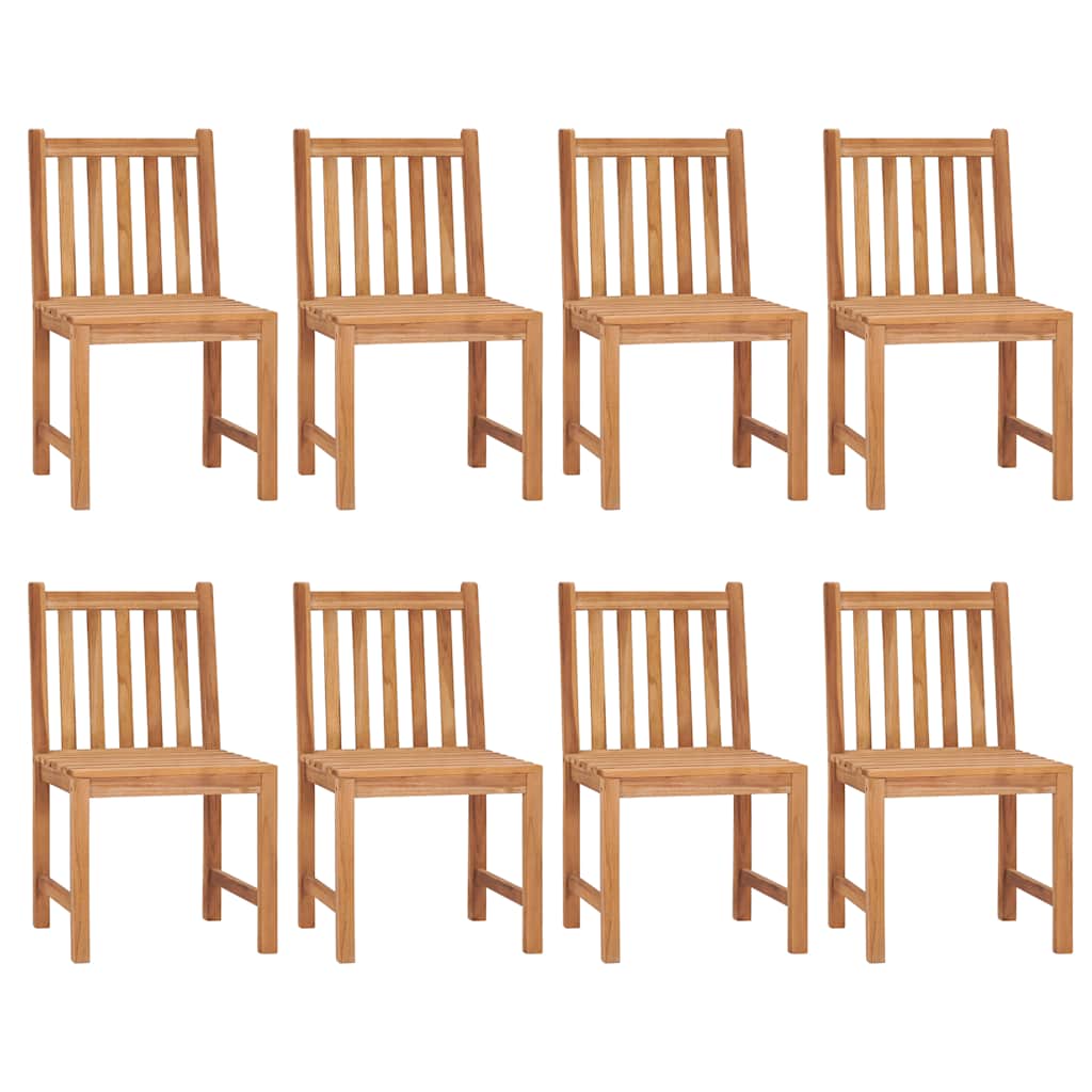 vidaXL Garden Dinings Set | Warm Brown | Solid Teak Wood | Large | Durable