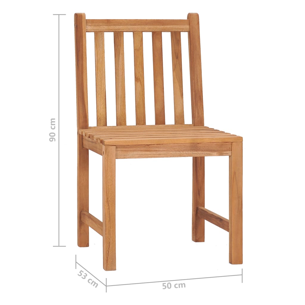 vidaXL Garden Dinings Set | Warm Brown | Solid Teak Wood | Large | Durable