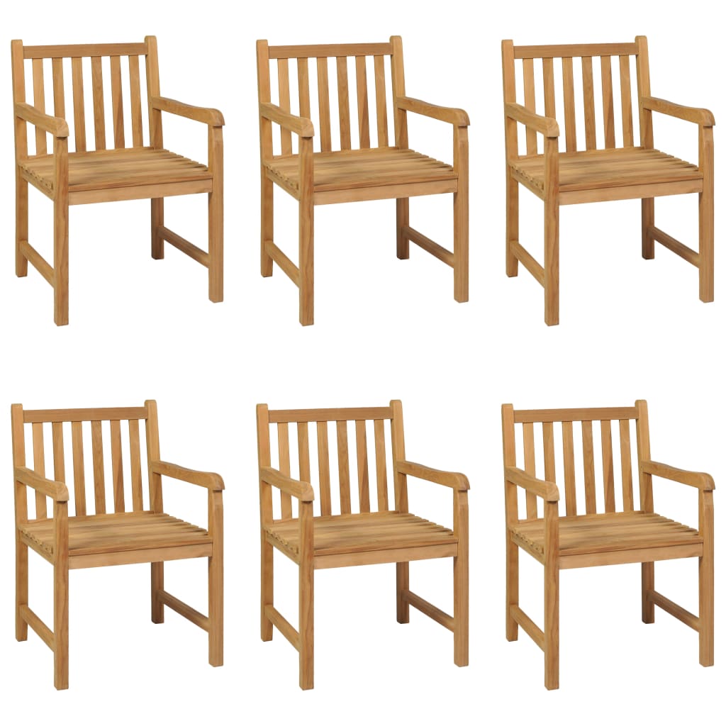 vidaXL Garden Dining Set | Warm Teak | Fine sanded teak hardwood | Large - Brown