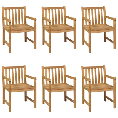 vidaXL Garden Dining Set | Warm Teak | Fine sanded teak hardwood | Large - Brown