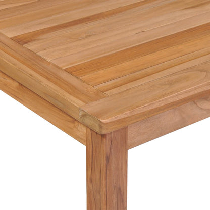 vidaXL Garden Dining Set | Warm Teak | Fine sanded teak hardwood | Large - Brown