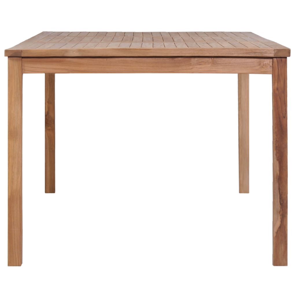 vidaXL 9 Piece Garden Dining Set 200x100 cm Solid Teak Wood - Brown