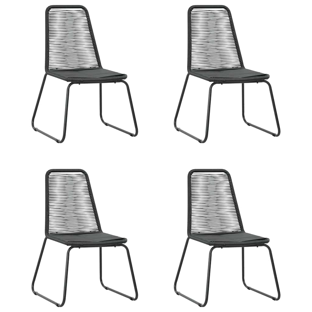 vidaXL Dining Set | Black and Brown - 150 cm table length