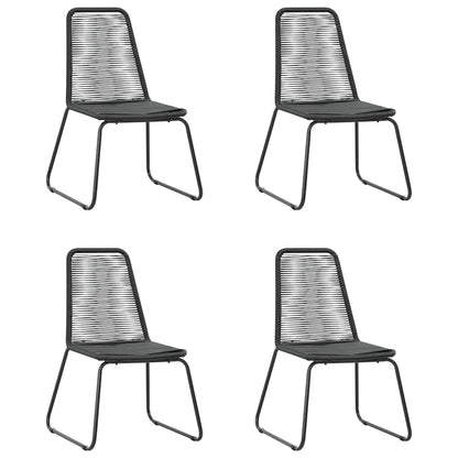vidaXL Dining Set | Black and Brown - 150 cm table length