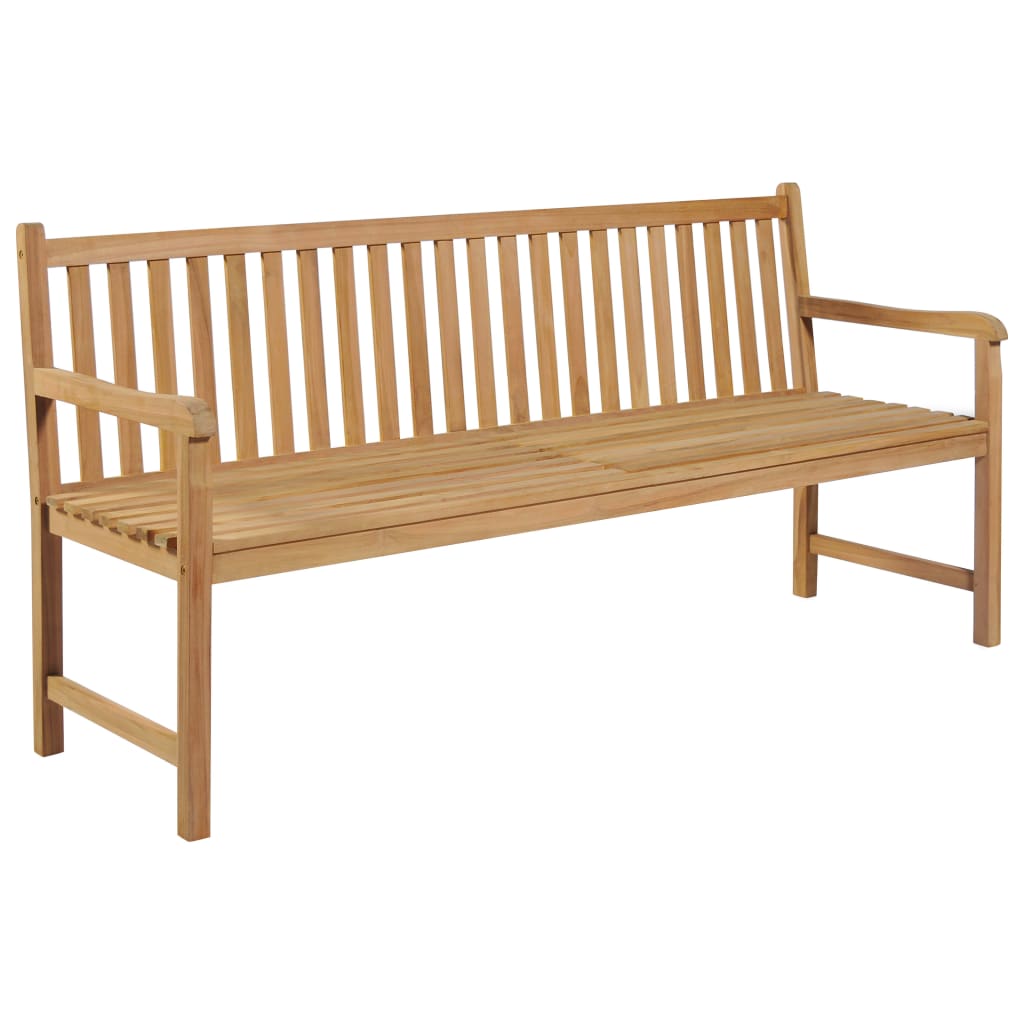vidaXL Garden Bench 175 cm Solid Teak Wood - Brown