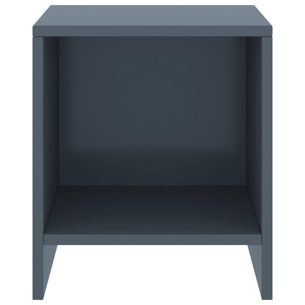 vidaXL Bedside Cabinets 2 pcs Light Grey 35x30x40 cm Solid Pinewood