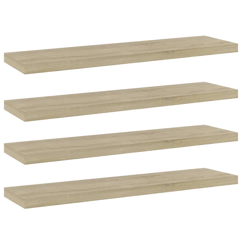 805128 vidaXL Bookshelf Boards 4 pcs Sonoma Oak 40x10x1,5 cm Engineered Wood - Brown