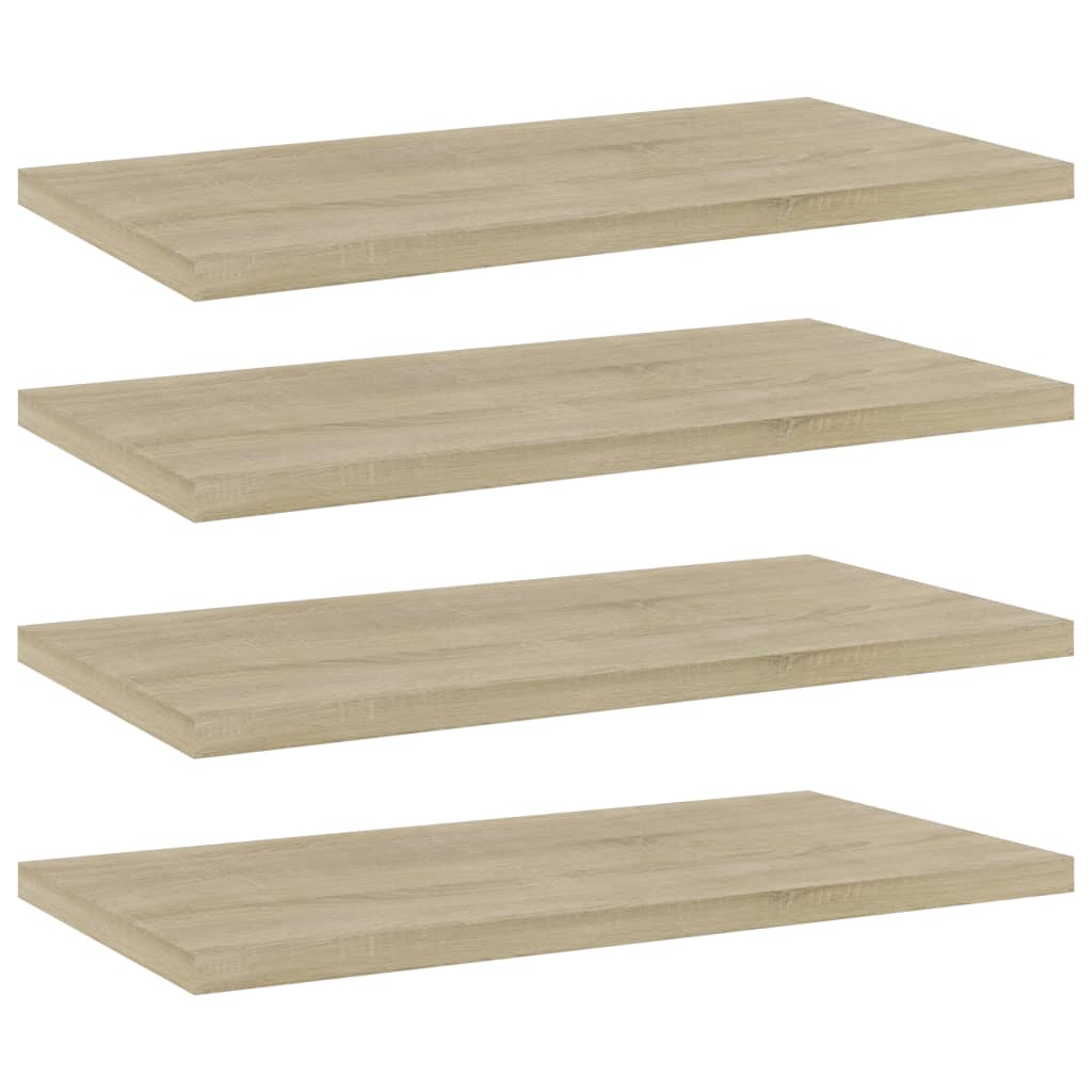 805144 vidaXL Bookshelf Boards 4 pcs Sonoma Oak 40x20x1,5 cm Engineered Wood - Brown