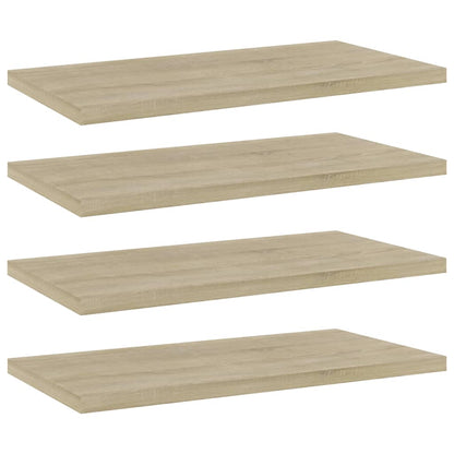 805144 vidaXL Bookshelf Boards 4 pcs Sonoma Oak 40x20x1,5 cm Engineered Wood - Brown