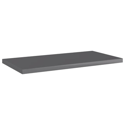 805153 vidaXL Bookshelf Boards 8 pcs High Gloss Grey 40x20x1,5 cm Engineered Wood