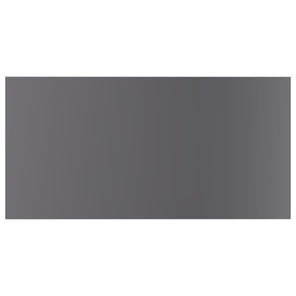 805153 vidaXL Bookshelf Boards 8 pcs High Gloss Grey 40x20x1,5 cm Engineered Wood