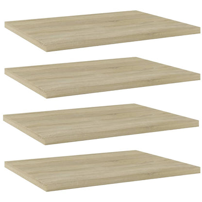 805160 vidaXL Bookshelf Boards 4 pcs Sonoma Oak 40x30x1,5 cm Engineered Wood - Brown
