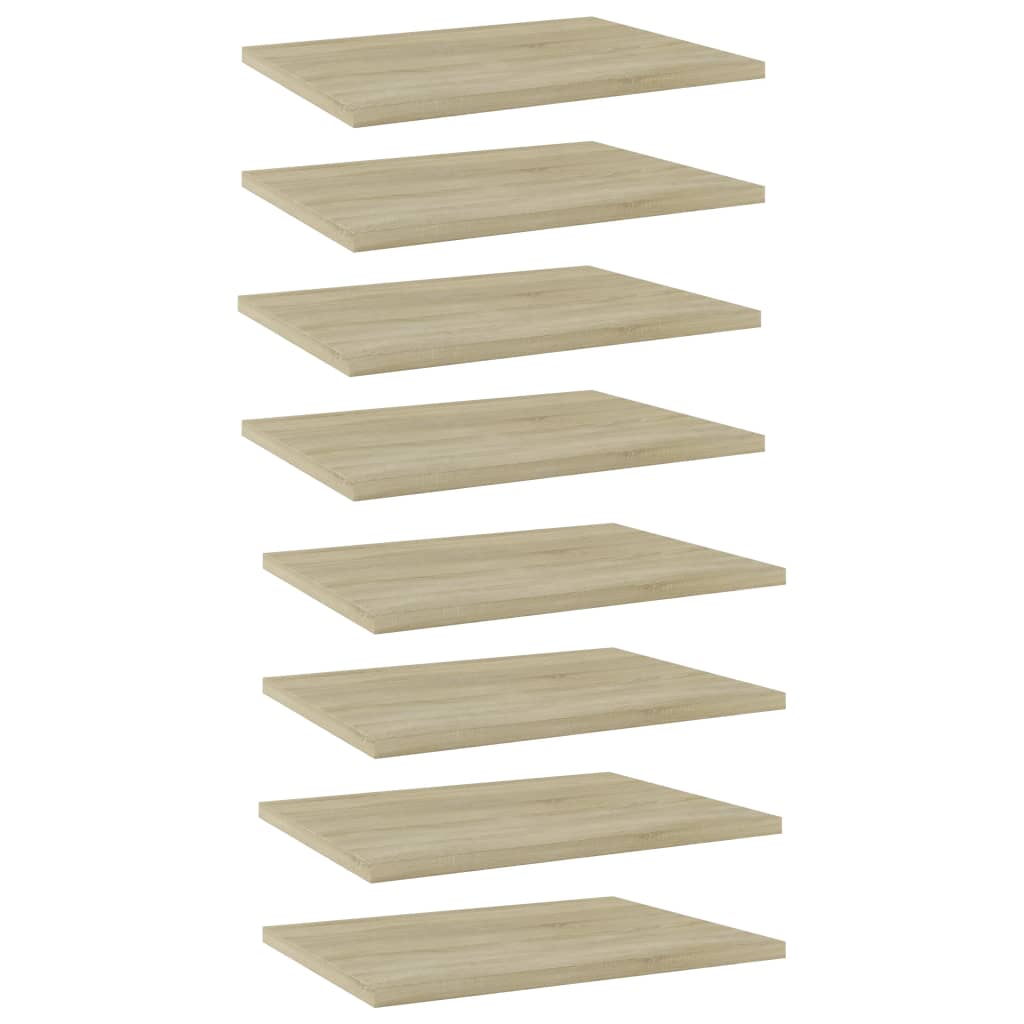 805161 vidaXL Bookshelf Boards 8 pcs Sonoma Oak 40x30x1,5 cm Engineered Wood - Brown