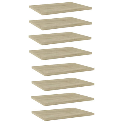 805161 vidaXL Bookshelf Boards 8 pcs Sonoma Oak 40x30x1,5 cm Engineered Wood - Brown