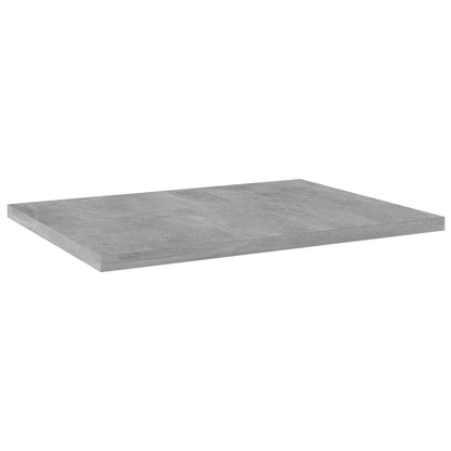 805162 vidaXL Bookshelf Boards 4 pcs Concrete Grey 40x30x1,5 cm Engineered Wood