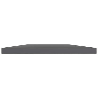 805168 vidaXL Bookshelf Boards 4 pcs High Gloss Grey 40x30x1,5 cm Engineered Wood