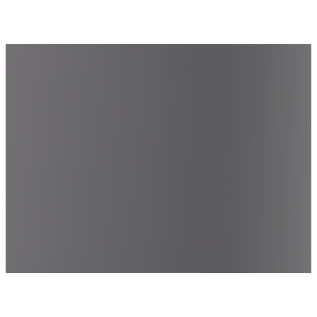 805169 vidaXL Bookshelf Boards 8 pcs High Gloss Grey 40x30x1,5 cm Engineered Wood