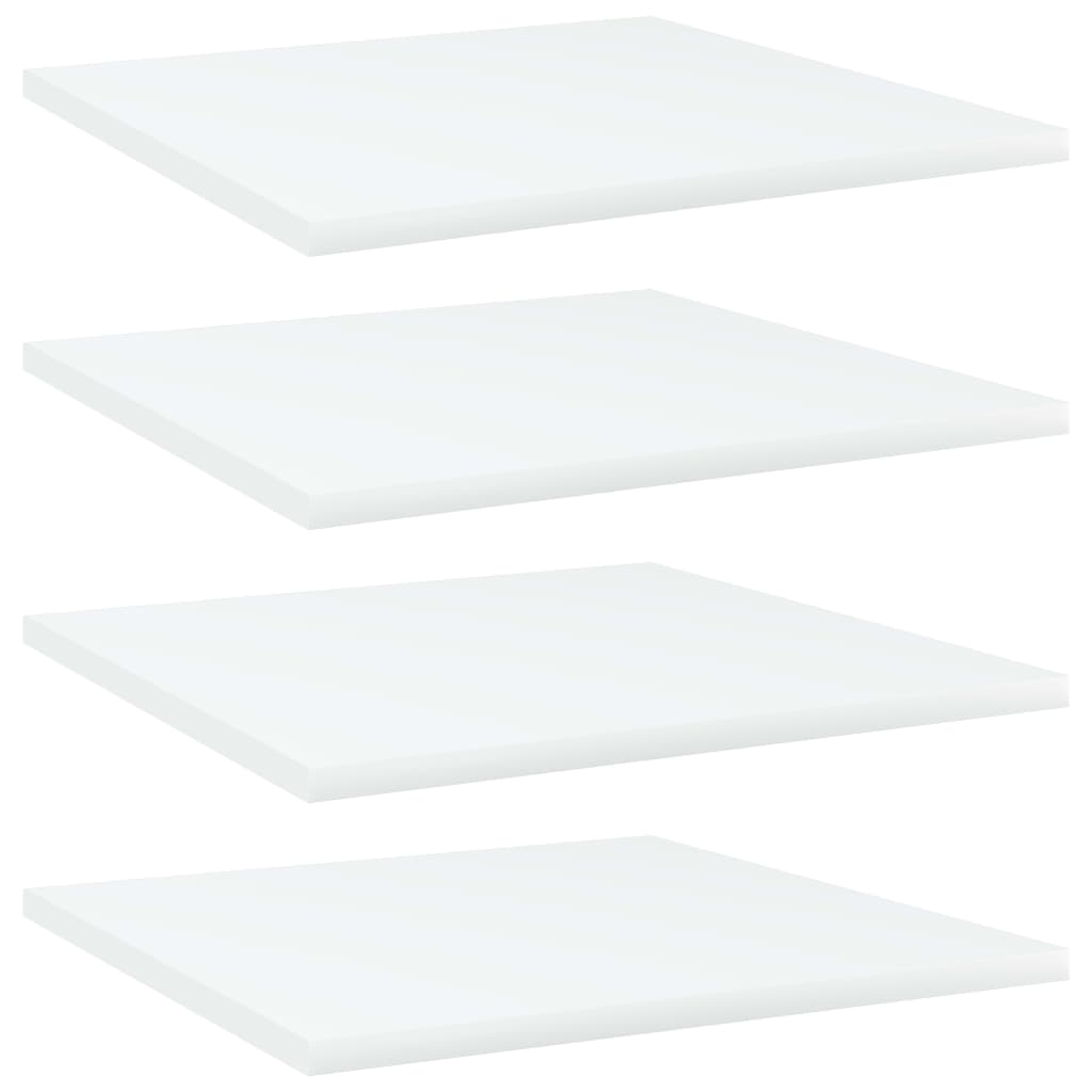 805170 vidaXL Bookshelf Boards 4 pcs White 40x40x1,5 cm Engineered Wood