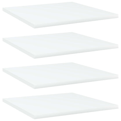 805170 vidaXL Bookshelf Boards 4 pcs White 40x40x1,5 cm Engineered Wood