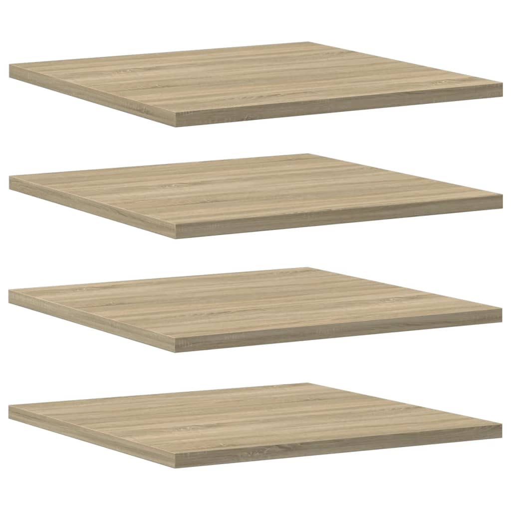 805176 vidaXL Bookshelf Boards 4 pcs Sonoma Oak 40x40x1,5 cm Engineered Wood - Brown